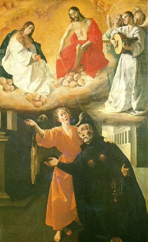 the blessed alonso rodriguezas vision, Francisco de Zurbaran